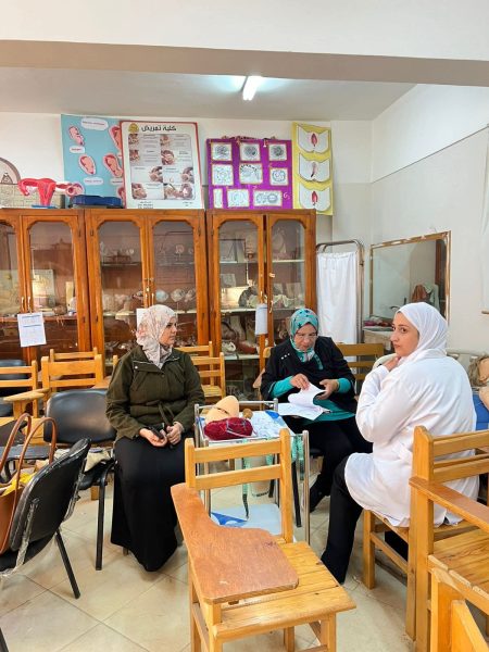 فعاليات اليوم الثاني للاختبار الإكلينيكي لتمريض النساء والتوليد بكلية التمريض جامعة الزقازيق