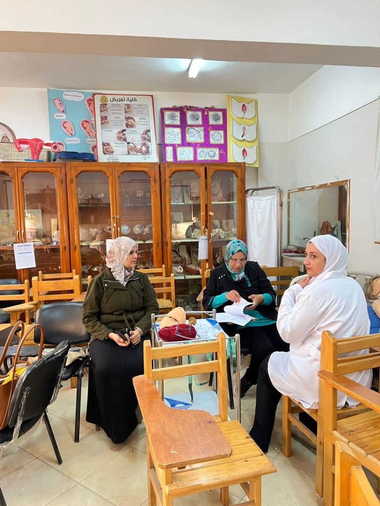 فعاليات اليوم الثاني للاختبار الإكلينيكي لتمريض النساء والتوليد بكلية التمريض جامعة الزقازيق