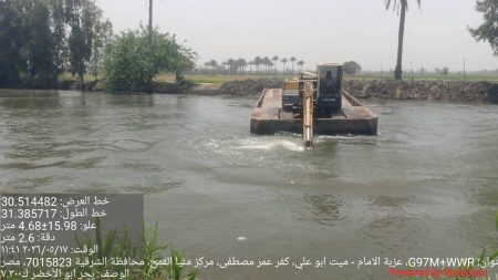 فى تحرك عاجل لحماية الاراضى الزراعية محافظ الشرقية يتابع مواجهة طفح مياه الري بغزالة وتطهير بحر أبوالأخضر وترعة الشياخة